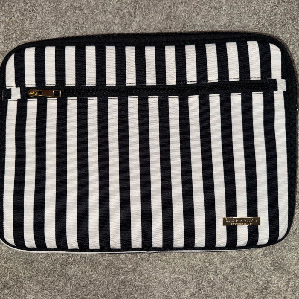 Alice + Olivia Black and White Striped Tablet Case